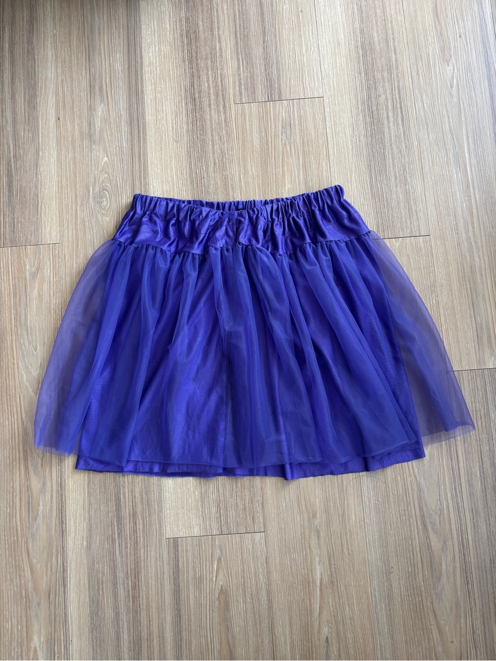 VTG Malco Modes Mini Skirt Purple Satin Tulle Nylon One Size USA Fairy Costume